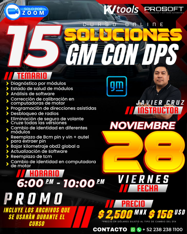 15 SOLUCIONES GM CON DPS - KV tools | Cursos Online